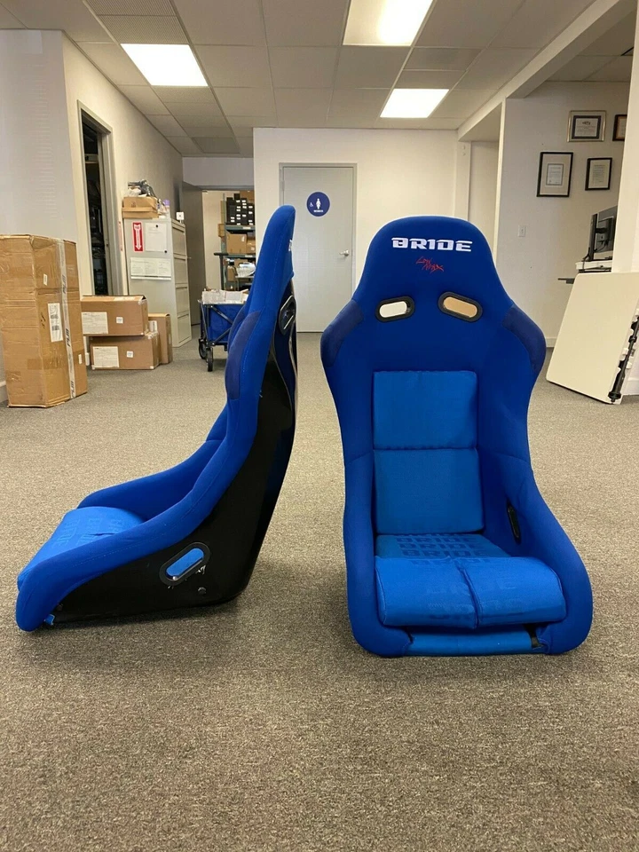 ÚLTIMO PAR - OFERTA DE FÉRIAS $ BRIDE VIOS 3 III AZUL Assentos de Gradação Low Max Racing - Imagem 3 de 3