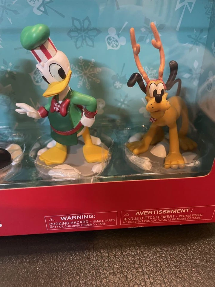 Disney Store Figura Juego Coffret De Figurines Navidad Figura Set Nuevo - Imagen 4 de 4