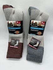 2 PAIRS DICKIES WOOL HEAVY WEIGHT PERFORMANCE THERMALS BOOT LENGHT MENS SOCKS