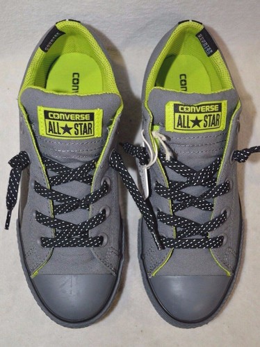 Converse Boy's CT All Star Street Mason/Lime/Thunder Slip-On Sneakers-Size 3 NWB - Picture 2 of 8