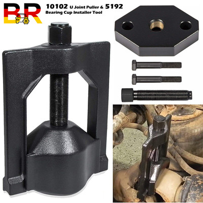 Heavy-Duty 10102 Universal U Joint Puller Tool & 5192 Bearing Cup Installer Tool