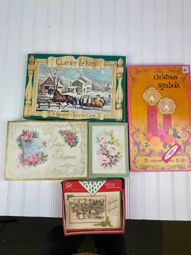 Vintage Christmas Cards Plus Birthday And Misc Cards - Picture 2 of 7