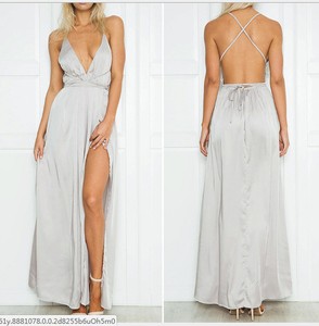 grey boho maxi dress