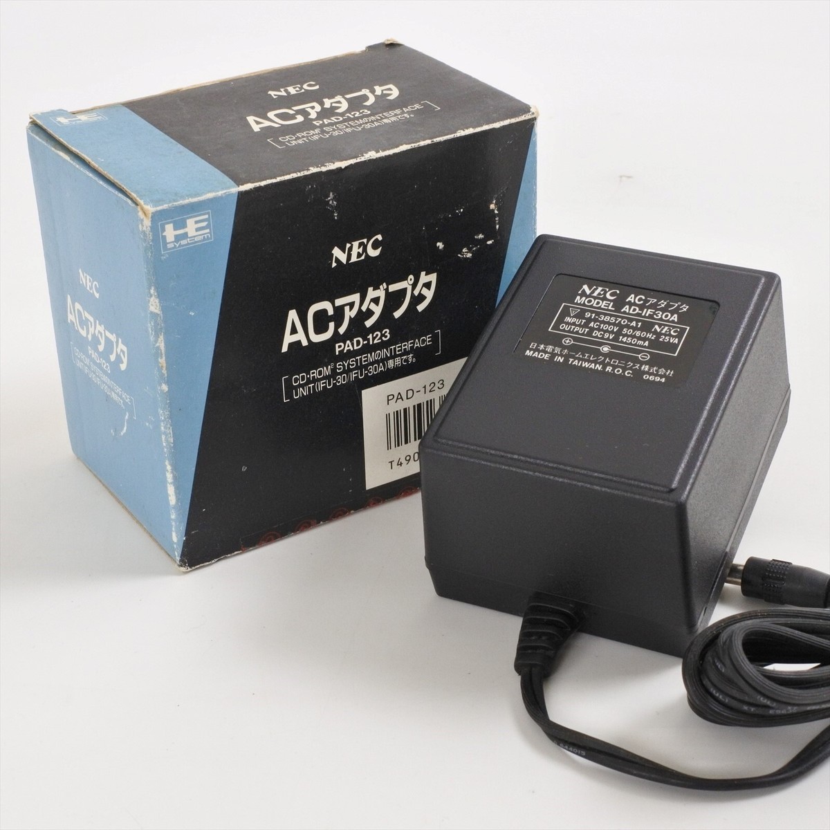 NEC PC-Engine AC ADAPTOR PAD-123 Boxed For CD ROM2 INTERFACE