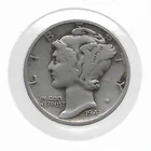 1943 US Silver Liberty Mercury Dime Historic 10 Cent USA Collection Coin LOT-B46