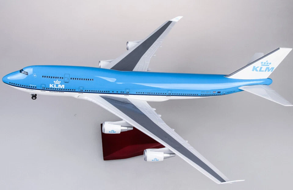 1/157 Avión Boeing B747 KLM Royal Dutch Airlines Modelo Avión Juguete con Modelo LED Foto 4 de 4
