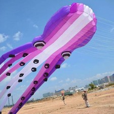9KMGiant 23m Octopus Nylon Kite Soft Inflatable Line Show Kite for Kite Festival