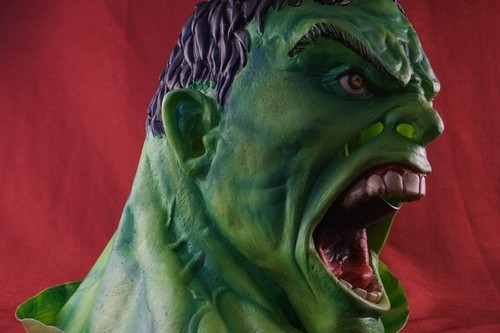 Large Hulk latex mask - Picture 7 of 15