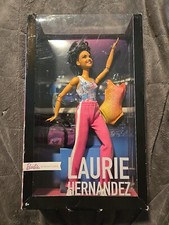 Barbie Signature Laurie Hernandez Doll Olympics USA Gymnastics Made to Move NEW