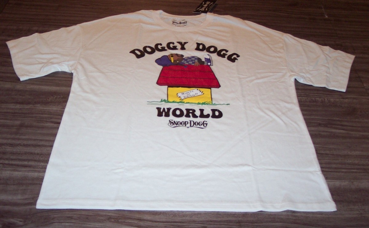 SNOOP DOGG Beware Of Dogg T-Shirt MENS LARGE RAP HIPHOP NEW DOGG