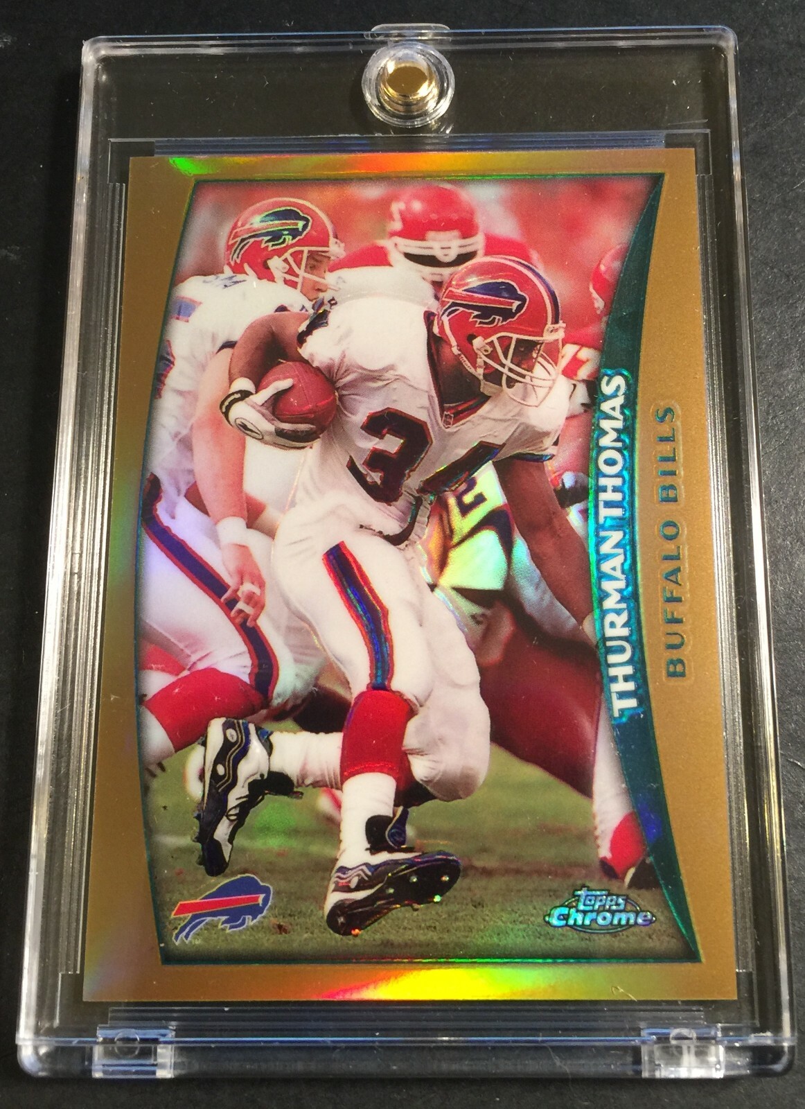 1998 THURMAN THOMAS TOPPS CHROME REFRACTOR #92 BILLS HOF (334)