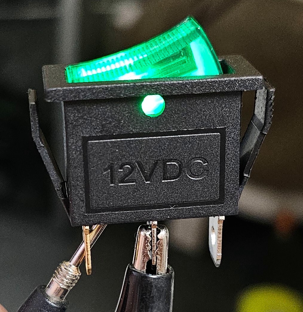 Mintice 12V KFZ Blau LED Licht Beleuchtet Wippenschalter Kippschalter Auto Armaturenbrett Schalter Light