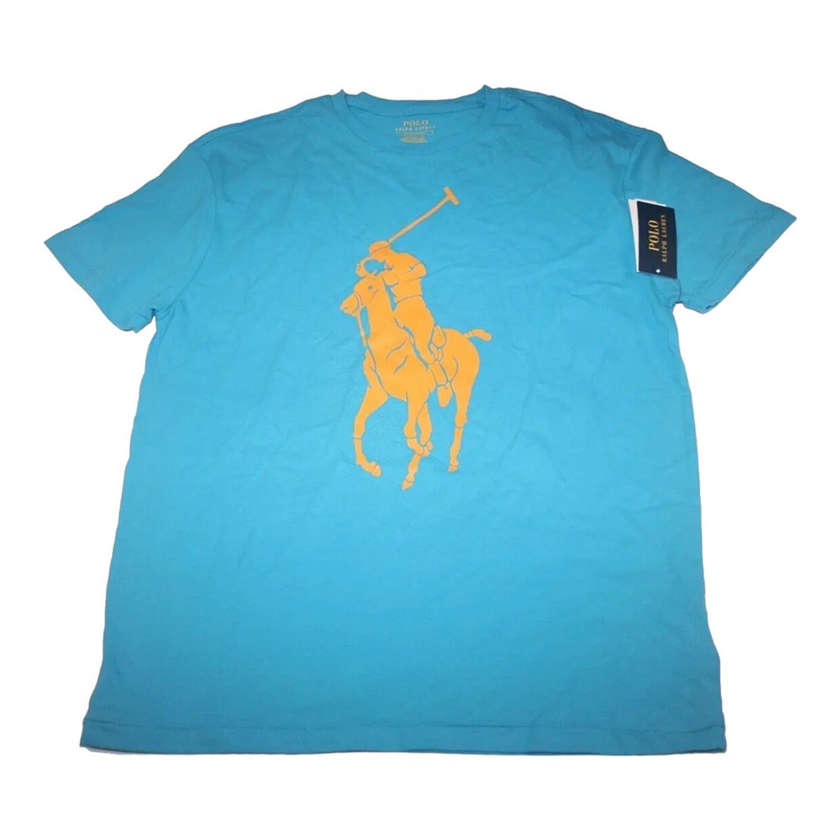 Polo Ralph Lauren Shirt Cove Blue Classic RRL Big Pony Mens Small