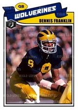 ACEO DENNIS FRANKLIN MICHIGAN WOLVERINES CUSTOM HAND MADE ART CARD