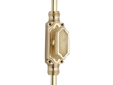 Signature Ironmongery Lattice Door Brass Cremone Bolt Polished Brass Unlacquered