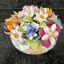 Minton Haddon Hall Bone China Hand Painted Flower Pot. VGC Rare