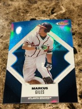 MARCUS GILES 2006 Topps Finest Blue Refractor #61 Braves /299