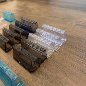 LEGO windscreen 2x6x2 & 3x6x2 trans brown blue clear 4176 92583 