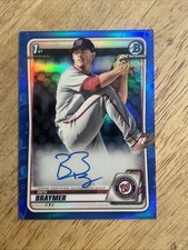 Ben Braymer 2020 Bowman Sapphire Autographs Washington Nationals