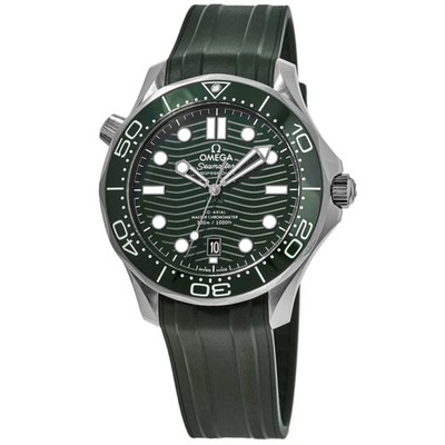 New Omega Seamaster Diver 300M Automatic Green Men's Watch 210.32.42.20.10.001