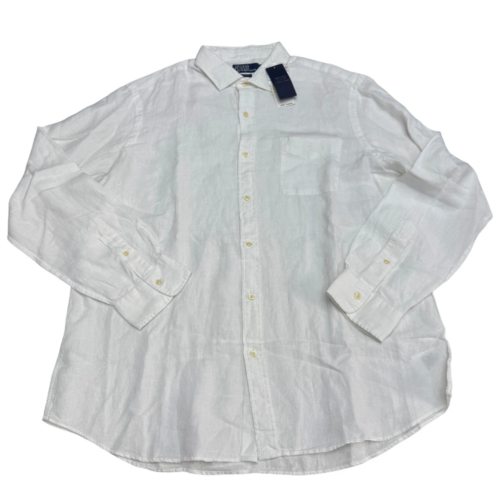 Polo Ralph Lauren Classic Fit Men's White LS 100% Linen Button Shirt Sz XXL NWT
Opens in a new windo