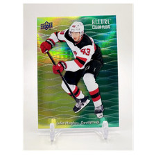 Upper Deck Allure Color Flow Yellow-Green Luke Hughes #CF-28 Devils 2023-24