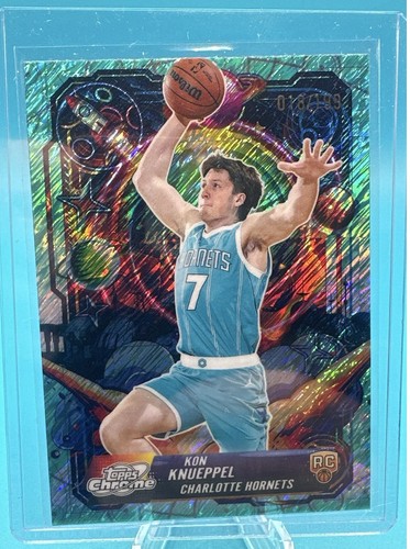 Topps 2025-26 Cosmic Chrome Kon Knueppel RC Propulsion Aqua /199 PRP-19