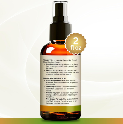 Batana Rosemary Hair Growth Oil - Organic Jojoba Argan Scalp Oil for Men & Women - Picture 9 of 9