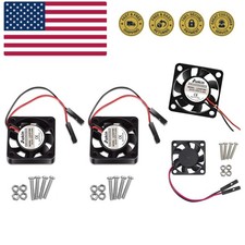2Pcs 3007 Fan for Raspberry Pi 5 30x30x7mm Cooler Pi Brushless Cooling Case F...