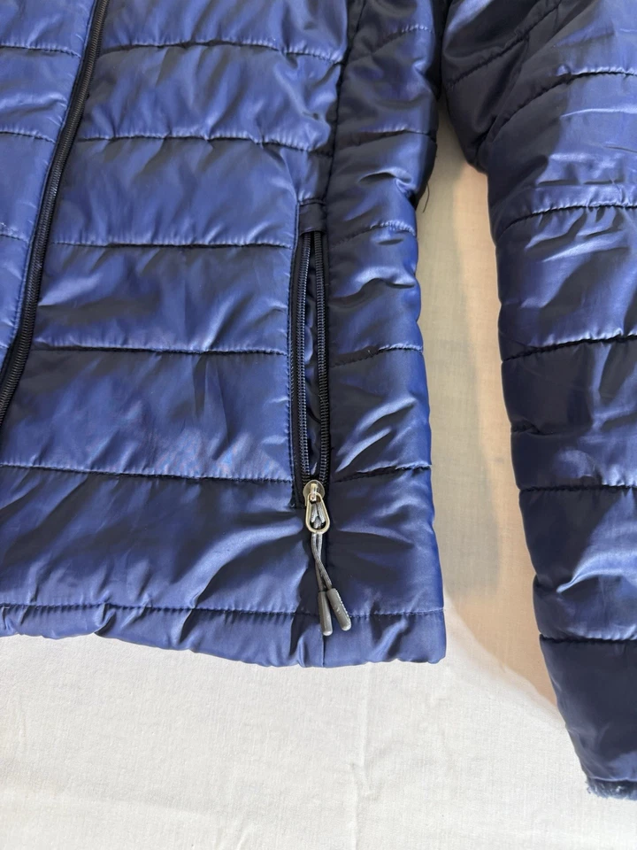 Chaqueta New Balance para mujer - Azul marino - Cortavientos Estilo acolchado delgado - Talla S S Sku34 Foto 4 de 4