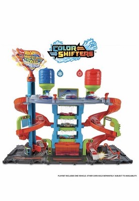 Hot Wheels City Mega Autowäsche mit 1 Farbschaltern Auto Spielzeug Neu