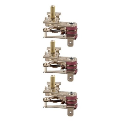 Temperaturschalter 3er Set regelbar Thermostat AC 250V 16A f��r Backofen