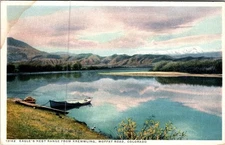 Vintage Phostint Postcard Eagles Nest Range Moffat Road Colorado