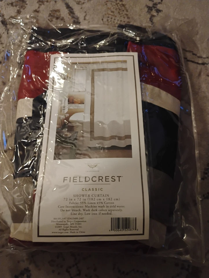 FIELD CREST SHOWER CURTAIN 72"×72"($35)FREE SHIPPING  - Image 3 of 3