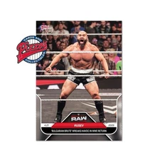 Rusev Returns RAW 2025 WWE Topps NOW Card 47 In Hand