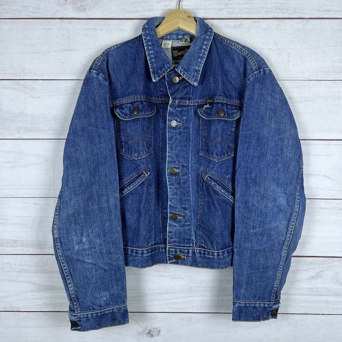 vintage wrangler jean jacket products for sale | eBay