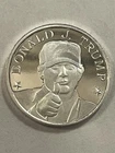 Donald J Trump 1/10th Solid Silver Coin .999 Fine, by REEDERSONG