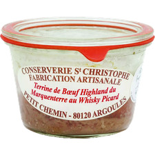 Terrine vom Hochlandrind mit Whisky.