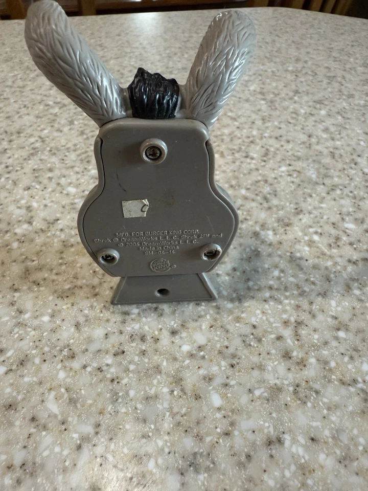 Juguete de comida para niños Shrek 2 Burger King 2004 - reloj burro - no funciona de colección Foto 3 de 4