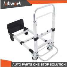 Labwork 500LB Capacity 2-in-1 Folding Hand Truck Carbon Steel Folding Trolley