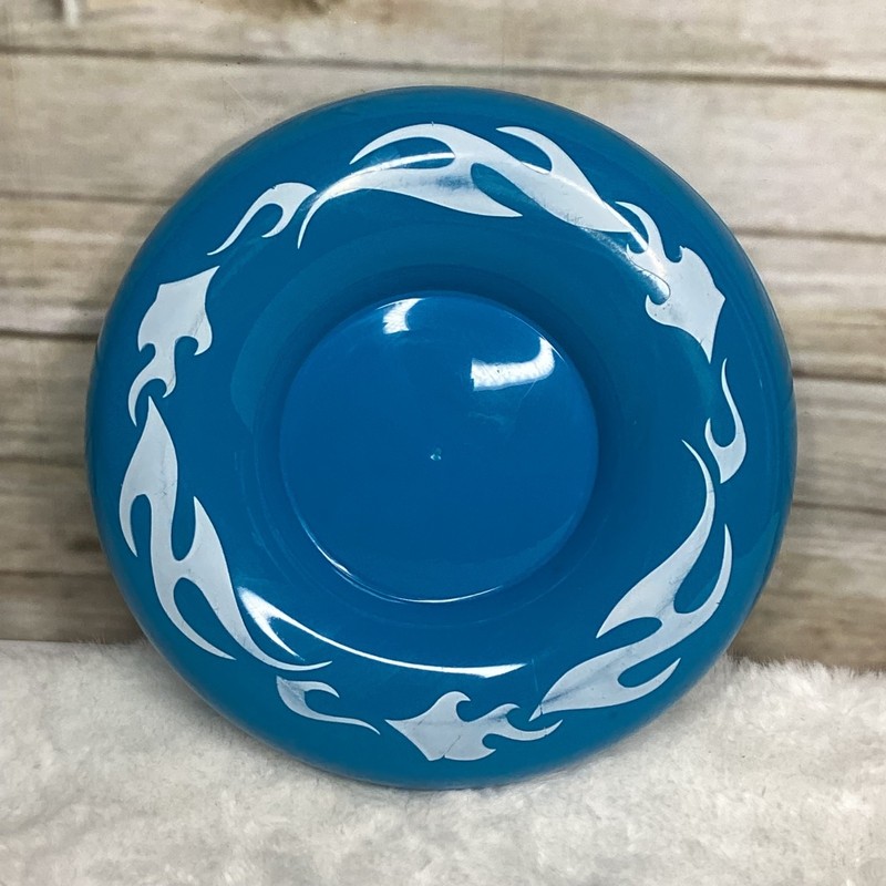 Maui Toys Sky Bouncer Flying Disc Blue with Flames  (F)
