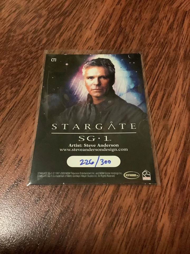 STARGATE HEROES CASE TOPPER CT1 O’NEILL SG.1 ARTIFEX ART CARD NUMBERED 226/300 - Image 2 of 2