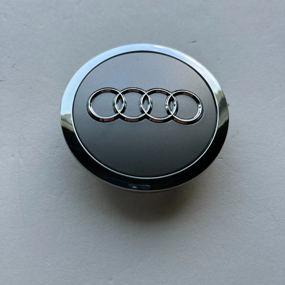Set of 4 Gray Chrome Wheel Center Caps 61mm 2.4" for Audi A4 A6 Q5 Q7 S4 S6 - Image 3 of 3