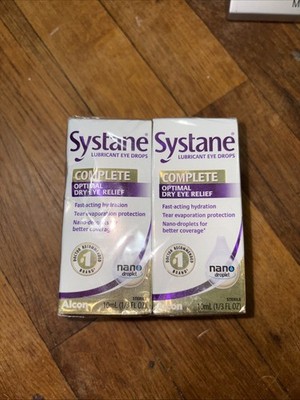 (4) Alcon Systane Complete  Multi-Symptom dry eye relief 10ml EXP 07/27