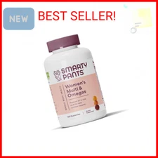 SmartyPants Women's Multivitamin Gummies: Omega 3 Fish Oil (EPA/DHA), Methylfola