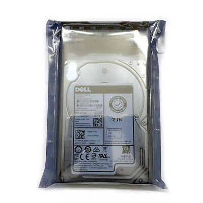 New Dell 2TB 0VR92X 2.5'' 6Gb/s 7.2k SATA VR92X ST2000NX0423 HDD With tray Caddy