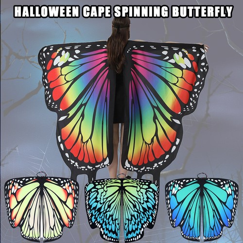 Schmetterlingsflügel Kostüm Kinder Schal Schmetterling Capes Damen Kostüm Fest - Bild 15 von 21