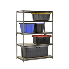 Shelving Storage Shelves Steel 5-Shelf Tiers Heavy Duty 24"x48"x72" Adjustable