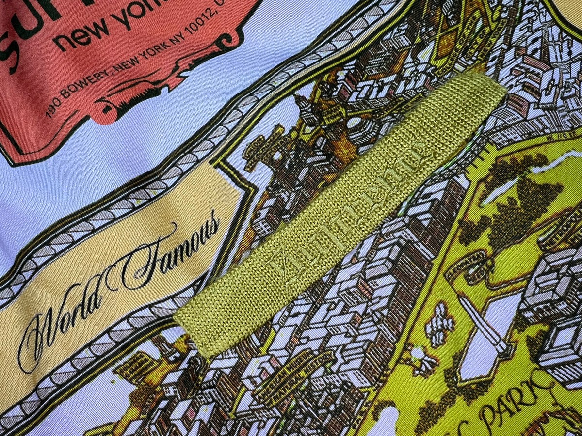 Supreme Silk Map Cardigan Size XL Mustard FW23 Week 1 New Supreme Silk Map Cardigan Size XL Mustard FW23 Week 1 New