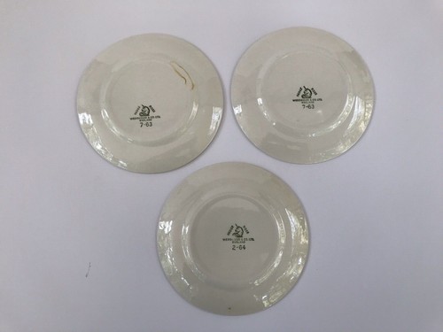 3 Wedgwood Flat Cups Hedge Rose White Embossed Flowers England Very Good - Picture 2 of 4
